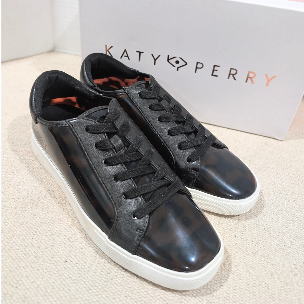 Katy Perry The Rizzo Brown Multi Tortoise Shell Sneakers Womens 6M Low Top NEW